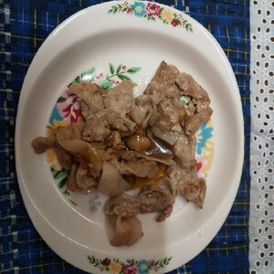 【お弁当主菜】薄切り肉で作る生姜焼き